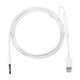 1m 8 Pin to 3.5mm AUX Audio Cable Support Line Control, For iPhone XR / iPhone XS MAX / iPhone X & XS / iPhone 8 & 8 Plus / iPhone 7 & 7 Plus / iPhone 6 & 6s & 6 Plus & 6s Plus / iPad(White)