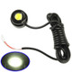 3W Waterproof Eagle Eye Magnetic White LED Light for Vehicles (Black)