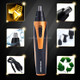 SPORTSMAN Four-in-one Electric Rechargeable Ear Nose Trimmer Beard Face Shaver Eyebrows Hair Trimmer For Men, US Plug(gold 110v)