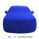 Anti-Dust Anti-UV Heat-insulating Elastic Force Cotton Car Cover for SUV, Size: XL, 5.05m~5.35m (Blue)