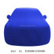 Anti-Dust Anti-UV Heat-insulating Elastic Force Cotton Car Cover for SUV, Size: XL, 5.05m~5.35m (Blue)