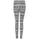 Elephant Pattern Stretch Slim Trousers (Color:Black Size:M)