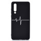 For Huawei P30 Shockproof Stick Figure Pattern Soft TPU Protective Case(Heart Rate)