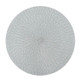 2 PCS PP Round Oval Woven Placemat, Size:Diameter 36cm(Gray)