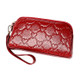 2025 Multifunctional Litchi Texture Women Large Capacity Hand Wallet Shell bag with Card Slots(Wine Red)