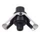 2 PCS  Push-button Stainless Steel Pumping Champagne Stopper Sparkling Champagne Snap Wing Vacuum Wine Stopper(Black)