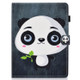 Colored Drawing Stitching Universal Horizontal Flip Leather Case, with Holder & Card Slots for 10 inch Tablet PC(Panda)