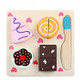 Children Wooden Cutting Fruits and Vegetables Educational Toys Kitchen Pretend Game Cooking Educational Toys(Pastry)