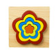 DIY Creative 3D Wooden Puzzle Geometry Shape Puzzle Children Educational Toys(Flower)