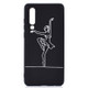 For Huawei P30 Shockproof Stick Figure Pattern Soft TPU Protective Case(Ballet Girl)