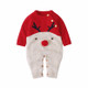 Boys And Girls Knitted Christmas Sweater (Color:Red Size:80cm)