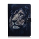 For Galaxy Tab S6 T860 / T865 3D Colored Drawing Horizontal Flip Leather Case with Holder & Card Slots & Wallet(Lion)