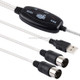 USB to MIDI Interface Electric Piano Converter Adapter Cable, Length: 1.8m