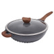 Wanjiachu Maifan Stone Wok Die-cast Frying Home Pancake Pan, Size:32cm