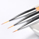 3 PCS Professional Nail Handle Liner Brush Hand Draw Kit Tips Drawing Line Painting Tools Manicure Nail Art Decoration