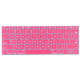 Soft 12 inch Silicone Keyboard Protective Cover Skin for new MacBook, American Version(Magenta)