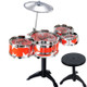 Children Simulation Shelf Drum Jazz Drum With Chair Set