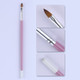 3 PCS Nail Brush Set Pink Handle UV Gel Lacquer Acrylic Painting Liner Pen Cuticle Remover Manicure Nail Art Tool