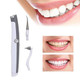 2 PCS Electric Calculus Cleaner Polishing Sonic Tooth Cleaning Vibration Tooth Cleaning Instrument(White)
