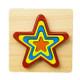 DIY Creative 3D Wooden Puzzle Geometry Shape Puzzle Children Educational Toys(Pentagram)