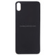 Easy Replacement Big Camera Hole Glass Back Battery Cover with Adhesive for iPhone XS Max(Black)