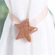 2 PCS Luck Star Magnetic Curtain Buckle Star Curtain Broach(Pink)