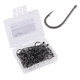 7# 70 PCS (Single Box) Carbon Steel Fish Barbed Hook Fishing Hooks without Hole