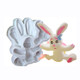 2 PCS 3D Animal Shape Silicone Form Fondant Cake Biscuit Molds(Rabbit)