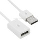 USB AM to AF Extender Extension Cable for Mac, Length: 1m(White)