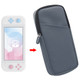 Mini Host Storage Case Zipper Protection Nylon Soft Cloth Bag for Switch Lite(Gray )