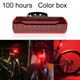 A02 Bicycle Taillight Bicycle Riding Motorcycle Electric Car LED Mountain Bike USB Charging Safety Warning Light (100 Hours, Color Box)