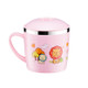 225ml Stainless Steel Thermal Insulated Cartoon Style Mug With Cap And Handle For Child(Pink)