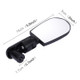 2 PCS Mini Universal Adjustable Rear View Mirror Rear Reflector for Bicycle / Mountain Bike