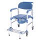 Elderly Toilet Seat Aluminum Alloy Wheelchair Pregnant Women Shower Chair with Wheels