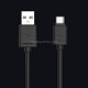 JOYROOM JR-S118 1m 2.4A Type C to USB Fast Charging Cord Charge Cable, For Samsung / Huawei P9 / Xiaomi 5 / Meizu Pro 5 / LG / HTC and Other Smartphones(Black)