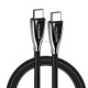 Mcdodo CA-5890 Excellence Series 3A Type-C to Type-C Cable, Length: 1.5m(Black)