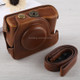 Full Body Camera PU Leather Case Bag with Strap for Canon G16 (Brown)