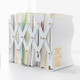 Adjust Bookshelf Large Metal Bookend Desk Holder Stand for Books Gift Stationery(White)
