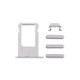 4 in 1 for iPhone 6 Plus (Card Tray + Volume Control Key + Power Button + Mute Switch Vibrator Key)(Grey)