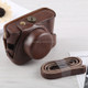 Full Body Camera PU Leather Case Bag with Strap for Fujifilm X100F (Coffee)