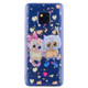 Cartoon Pattern Gold Foil Style Dropping Glue TPU Soft Protective Case for Huawei Mate20 Pro(Loving Owl)