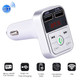 B2 Dual USB Charging Bluetooth FM Transmitter MP3 Music Player Car Kit, Support Hands-Free Call  & TF Card & U Disk (Silver)