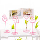 Wedding Place Card Holder Photo Clip Table Number Stand(Flamingo)