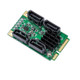 4 Port SATA III 6G Mini PCI Express Marvel 88SE9215 Controller Card