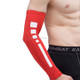 Men Outdoor Sports Elastic Breathable Anti-skid Elbow Arm Sleeve UV Protective Gear, Size: XL (Red)