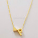 Fashion Tiny Dainty Heart Initial Necklace Personalized Letter Necklace, Letter P(Gold)