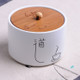 Ceramic Sealed Storage Tea Can, Size: 10 x 7cm, Chinese Characters: Preach