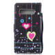 Colored Heart Pattern Horizontal Flip Leather Case for Galaxy S10+, with Holder & Card Slots & Wallet