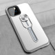 Shockproof TPU + PC Protective Case with Holder For iPhone 11(Silver)