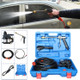 DC 12V Portable Double Pump High Pressure Outdoor Car Cigarette Lighter Washing Machine Vehicle Washing Tools, with Storage Box